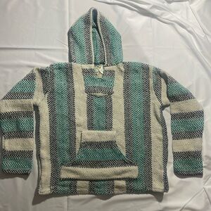 Blue and white Baja hoodie